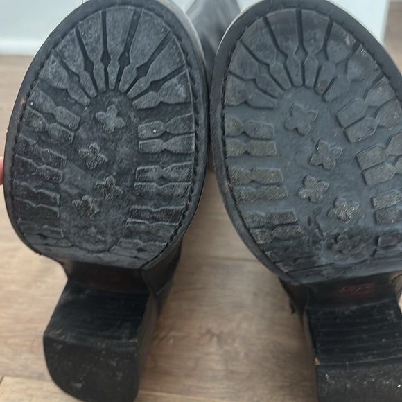 Black Leather Frye Tall Boots - Picture 7 of 7